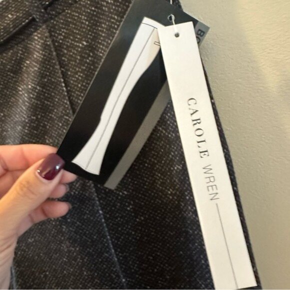 Carole Wren Pants Sz Small Grey Super Supper Soft Flared Pleated Trousers NWT - Picture 6 of 9